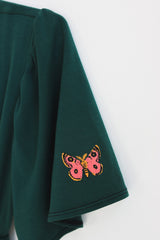 Rose Emperor Moth Wrap Dress