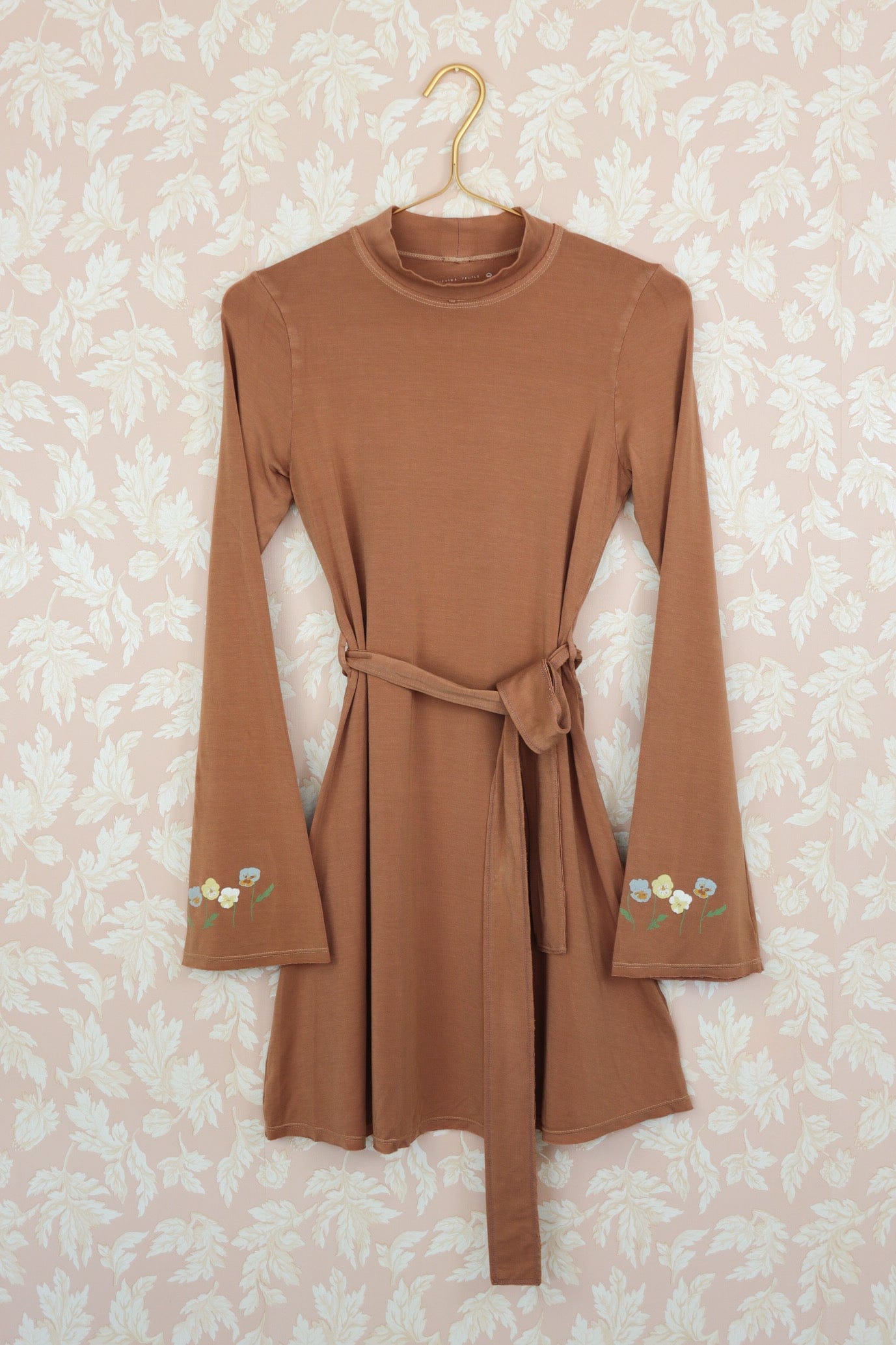 Earthy Pansy Mini Swing Dress Purusha People Earthy Pansy Mini Swing Dress Purusha People