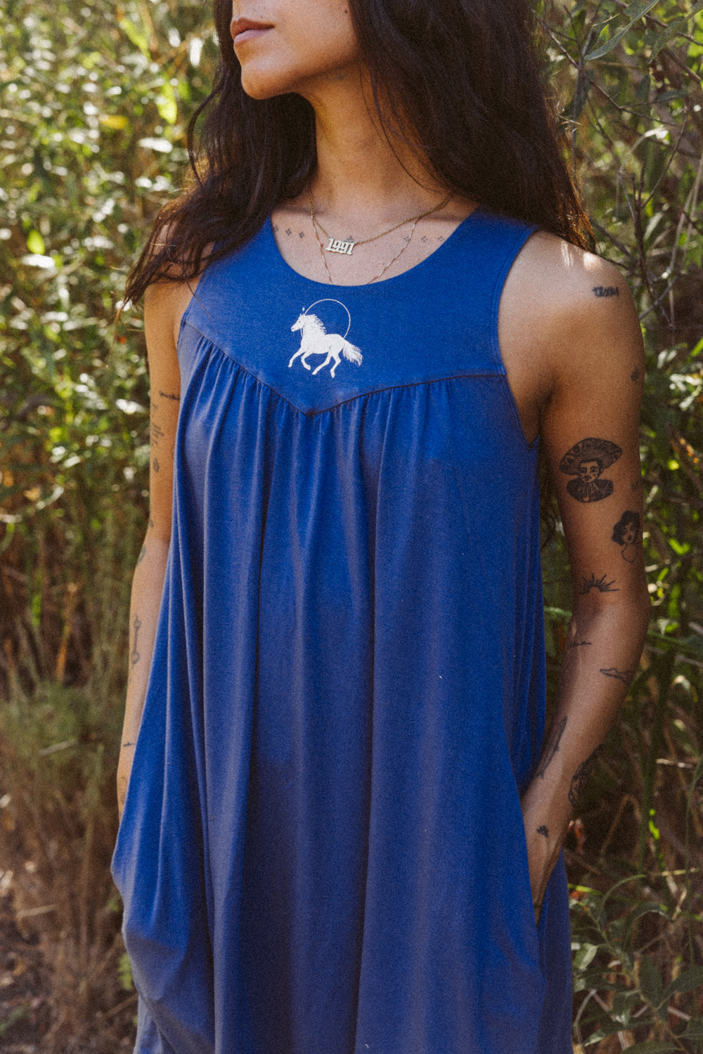 blue babydoll dress Forever – Purusha People The breezy fit and