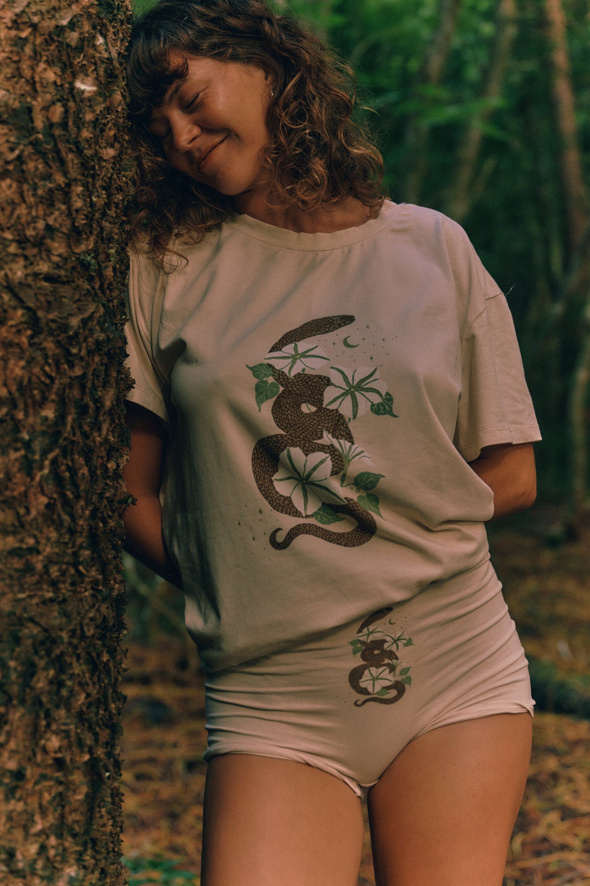 Moonflower Serpent Oversize Tee