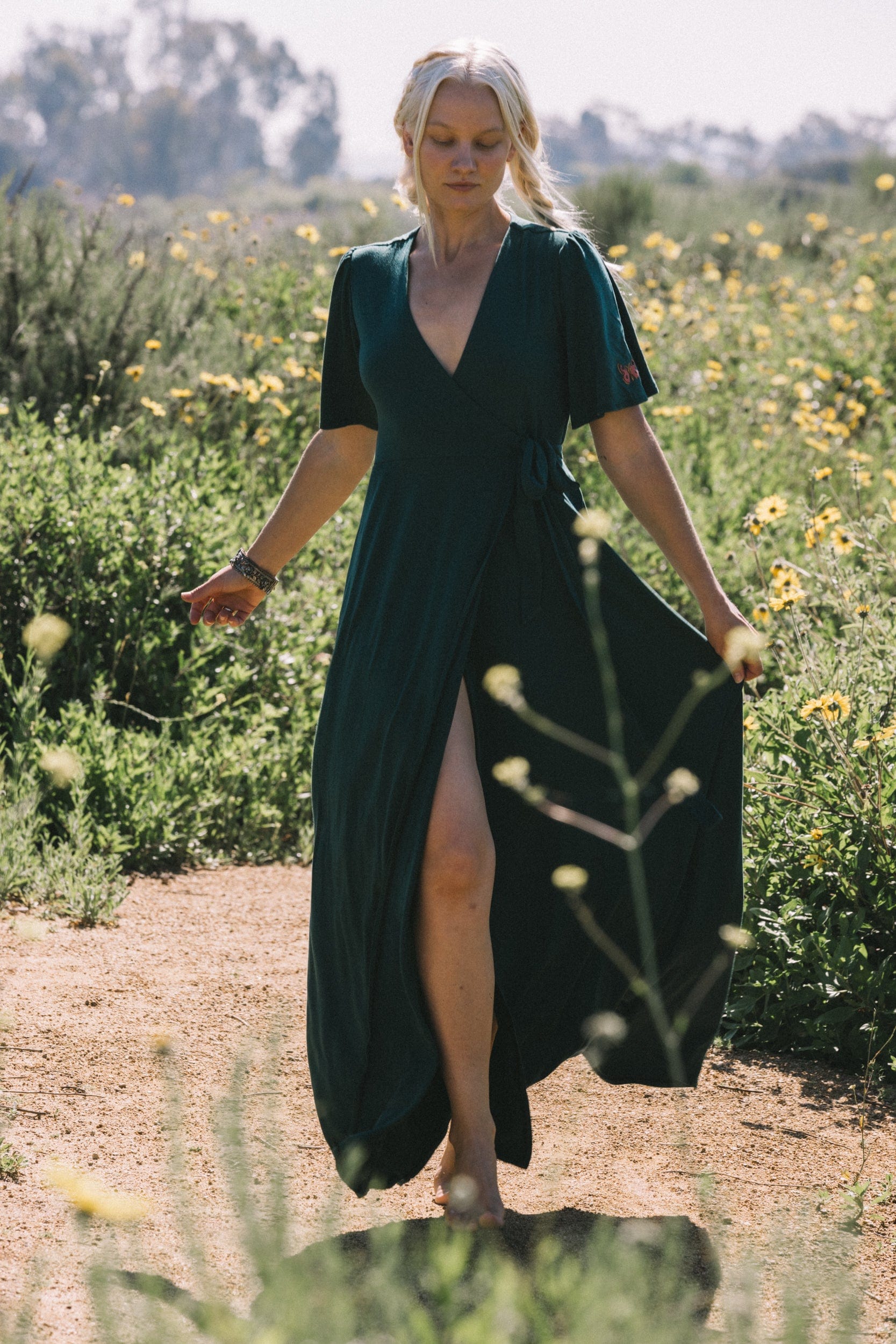 Rose Emperor Moth Wrap Dress Rose Emperor Moth Wrap Dress