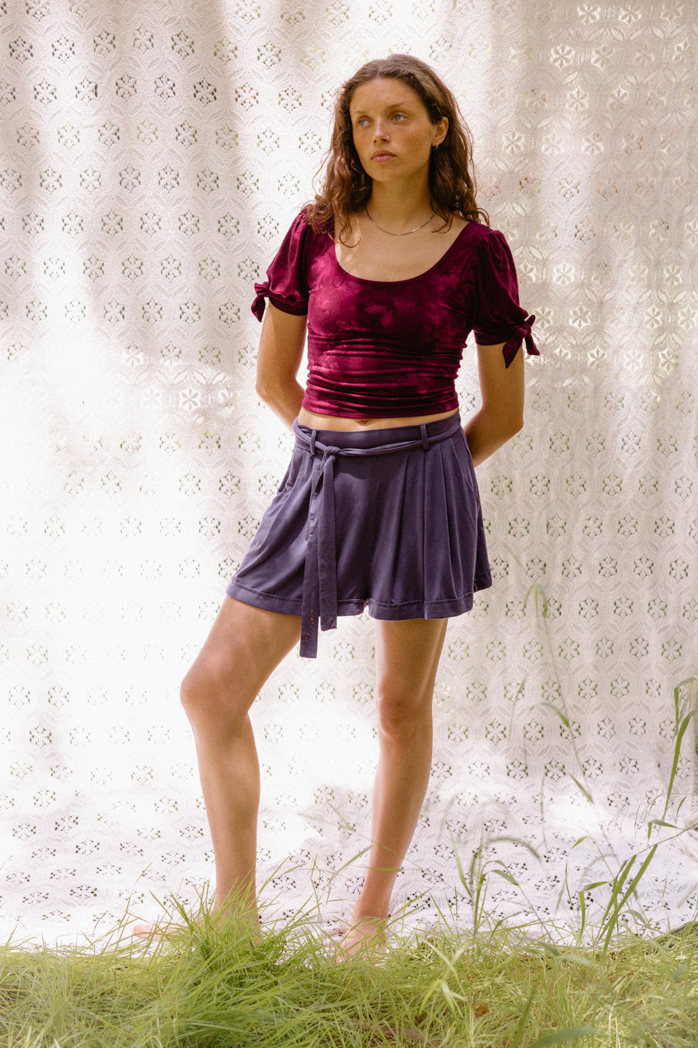 Plum Comet Moth Peasant Top – Purusha People