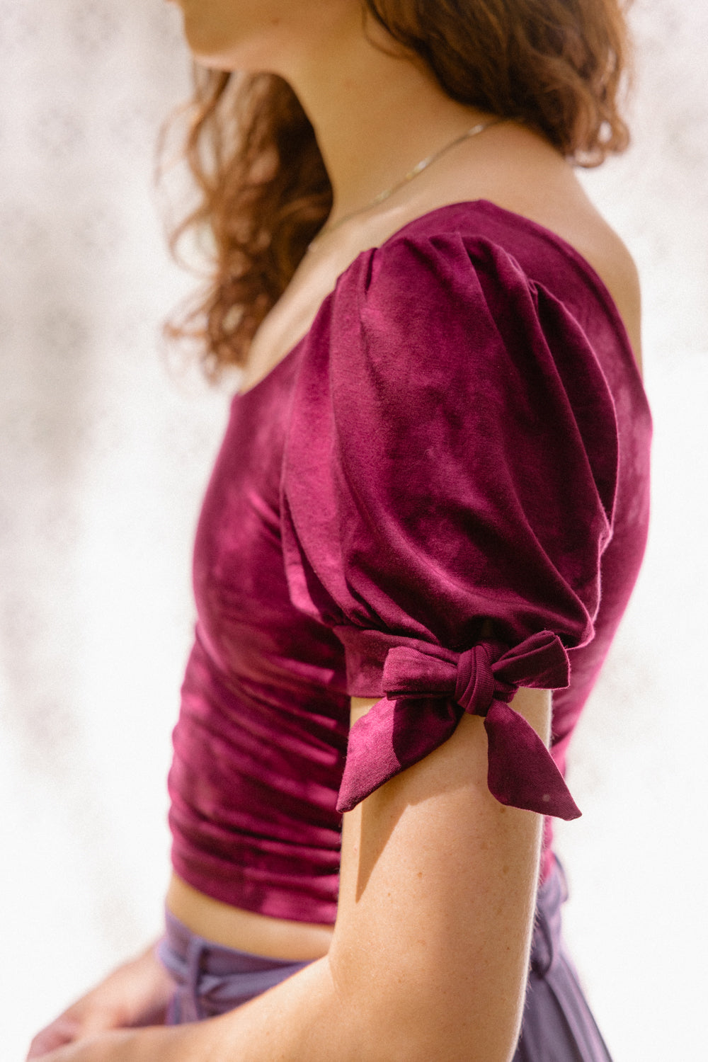 Plum Comet Moth Peasant Top – Purusha People