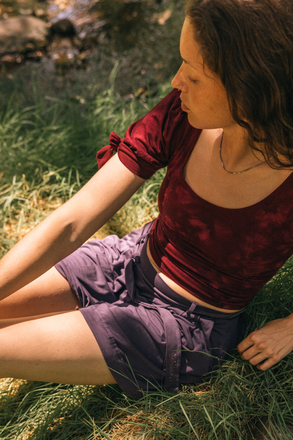 Plum Comet Moth Peasant Top – Purusha People