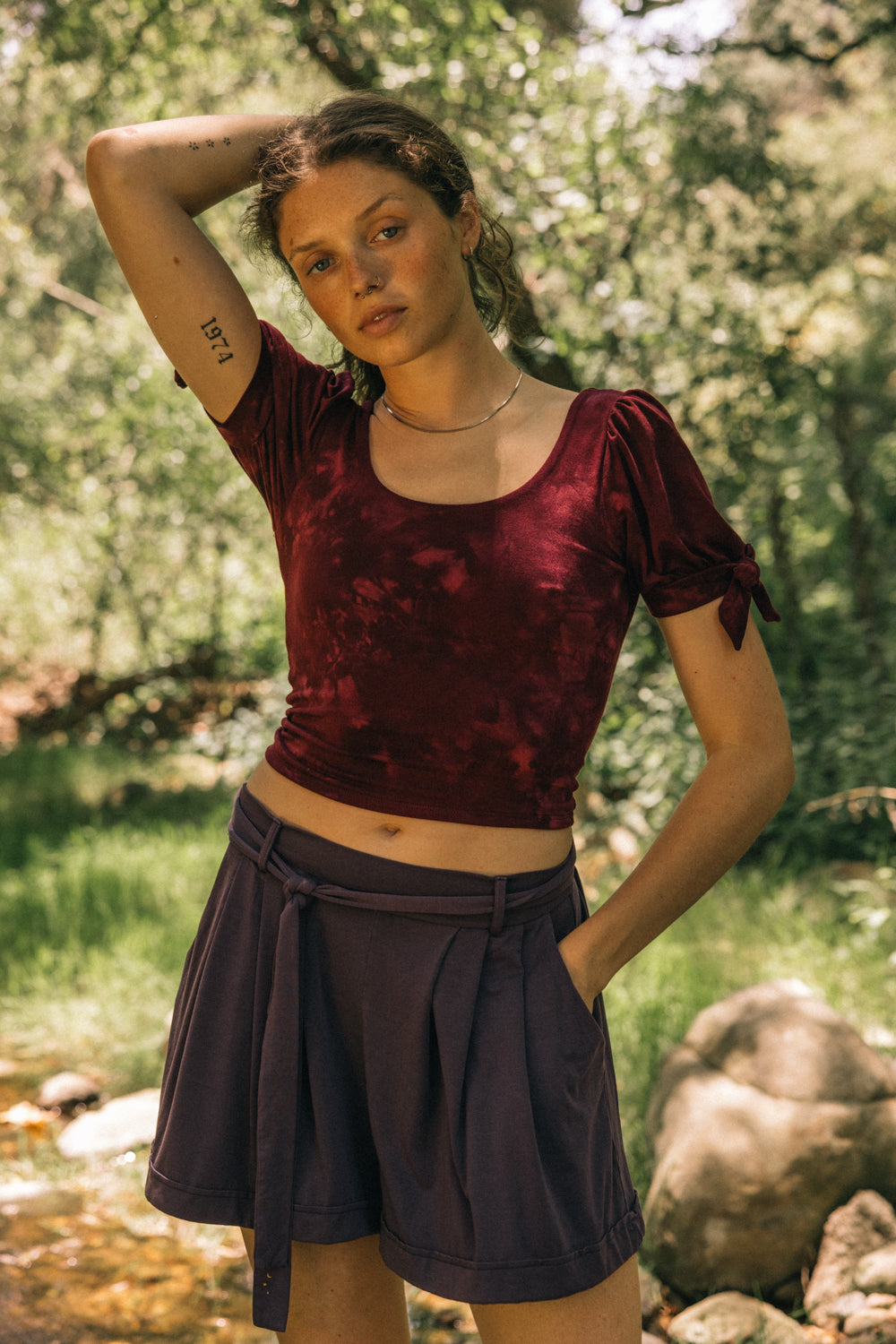 Plum Comet Moth Peasant Top – Purusha People