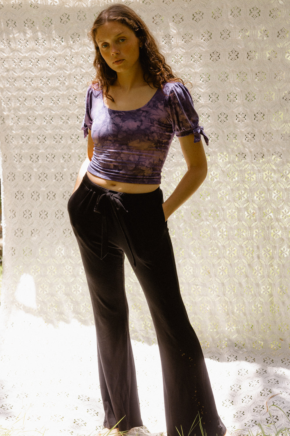 Grape Comet Moth Peasant Top – Purusha People