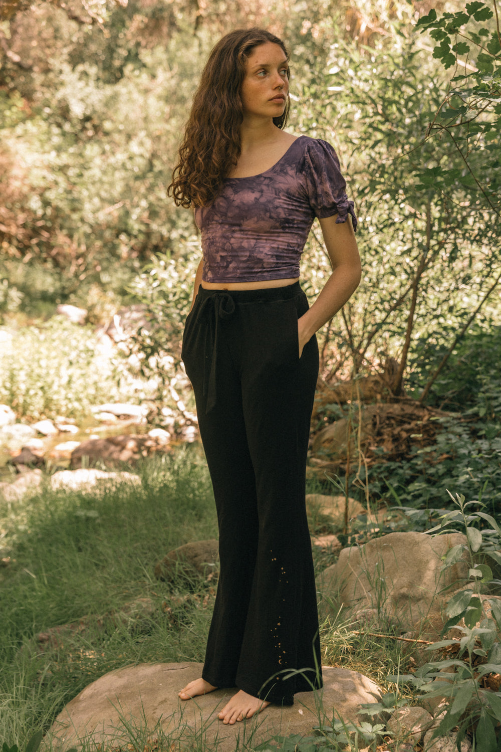 Grape Comet Moth Peasant Top – Purusha People
