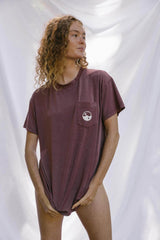 In Balance Boyfriend Tee - Garnet