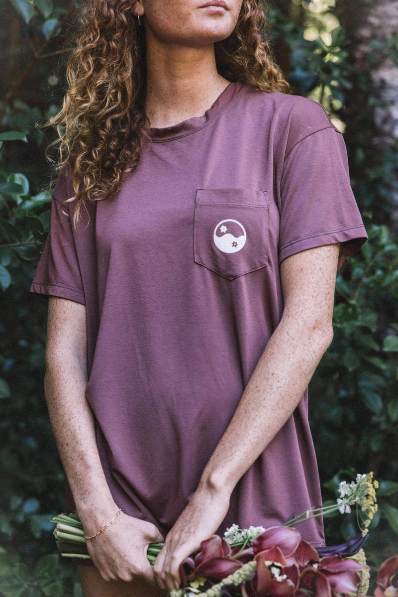 In Balance Boyfriend Tee - Garnet