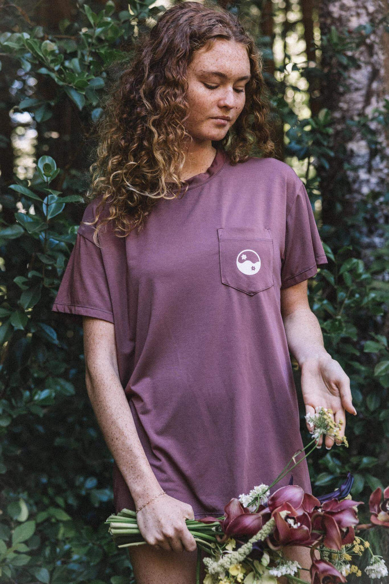 In Balance Boyfriend Tee - Garnet