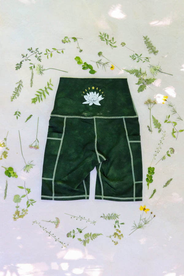 Water Lily Biker Shorts